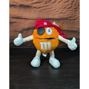 2003 Galerie Halloween Orange M&M Dressed Pirate Wire Plush